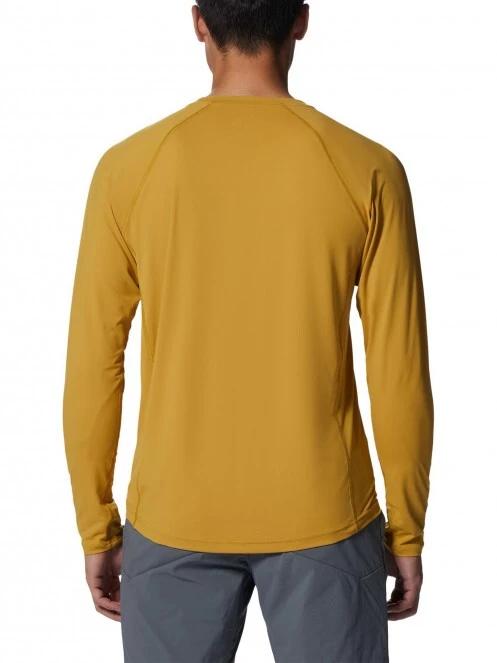 tricou cu maneci lungi, pentru sport pt. barbati Mountain Hardwear Crater Lake Long Sleeve Crew galben 4