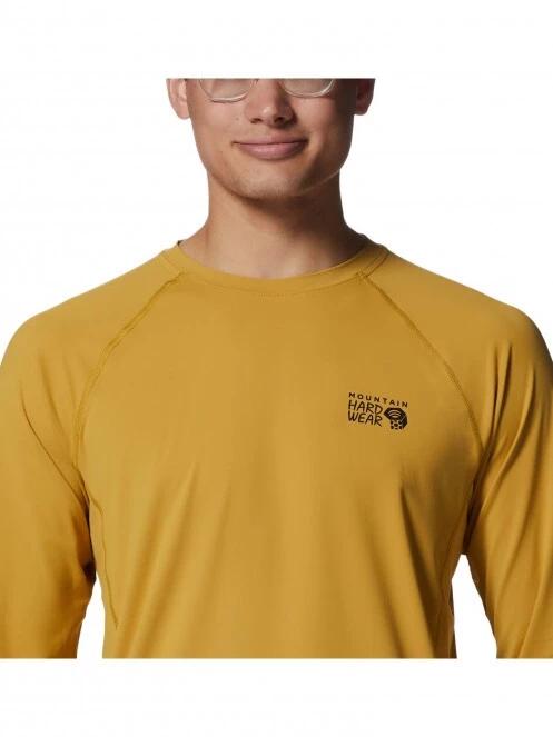 tricou cu maneci lungi, pentru sport pt. barbati Mountain Hardwear Crater Lake Long Sleeve Crew galben 5