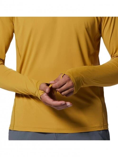 tricou cu maneci lungi, pentru sport pt. barbati Mountain Hardwear Crater Lake Long Sleeve Crew galben 6