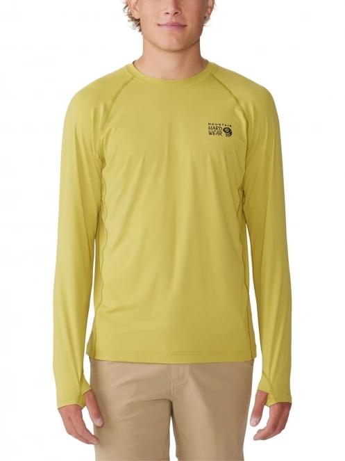 tricou cu maneci lungi pt. barbati Mountain Hardwear Crater Lake Long Sleeve Crew galben 2