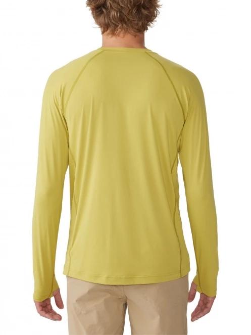 tricou cu maneci lungi pt. barbati Mountain Hardwear Crater Lake Long Sleeve Crew galben 4