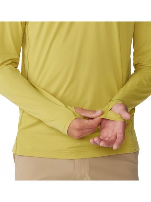 tricou cu maneci lungi pt. barbati Mountain Hardwear Crater Lake Long Sleeve Crew galben 6