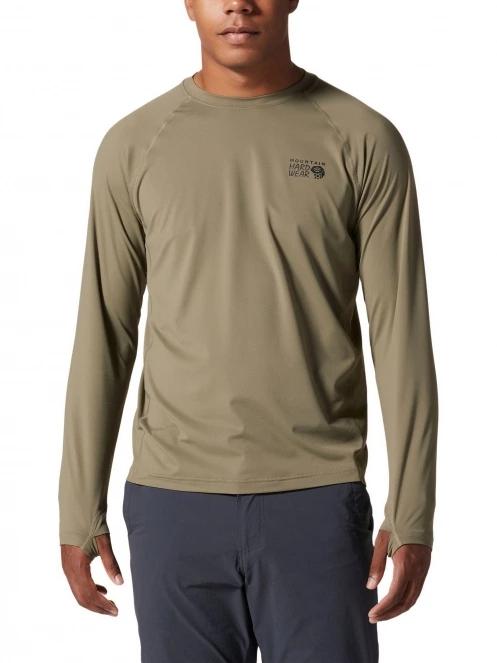 tricou cu maneci lungi pt. barbati Mountain Hardwear Crater Lake Long Sleeve Crew verde 2