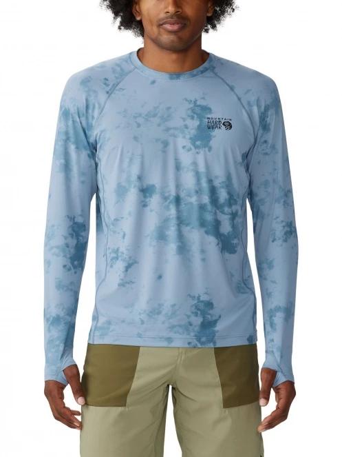 tricou cu maneci lungi pt. barbati Mountain Hardwear Crater Lake Long Sleeve Crew albastru deschis 2