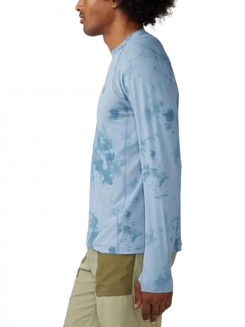 tricou cu maneci lungi pt. barbati Mountain Hardwear Crater Lake Long Sleeve Crew albastru deschis 3