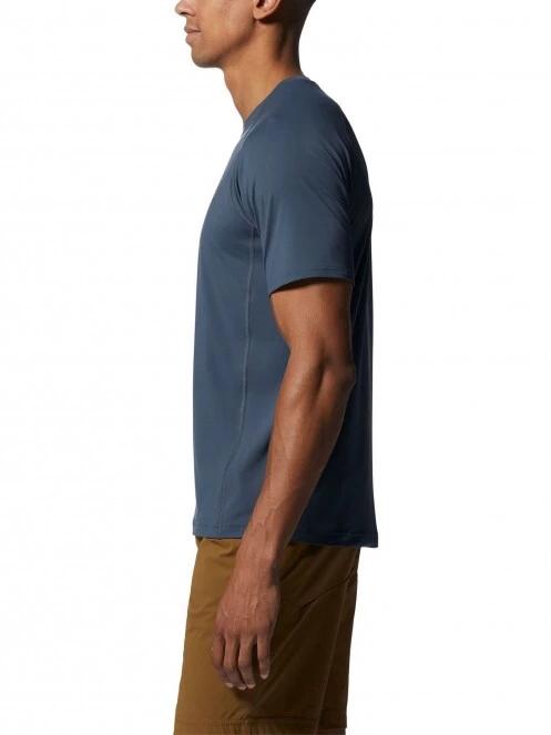 tricou pentru sport, cu maneci scurte pt. barbati Mountain Hardwear Crater Lake Short Sleeve albastru 3