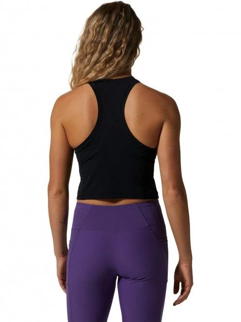 tricou pentru sport, cu maneci scurte pt. femei Mountain Hardwear Mountain Stretch Tanklette negru 4