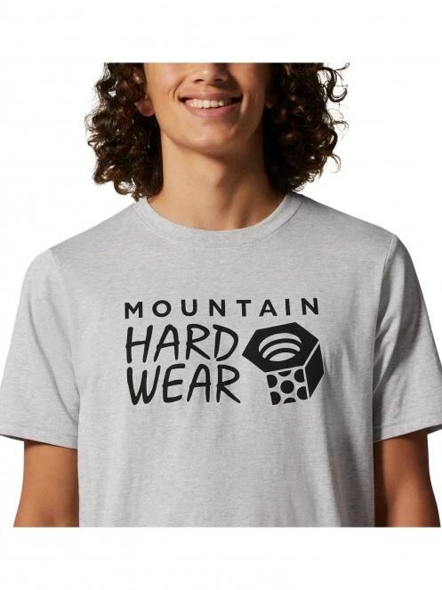 tricou cu maneci scurte pt. barbati Mountain Hardwear MHW Logo Short Sleeve gri 5