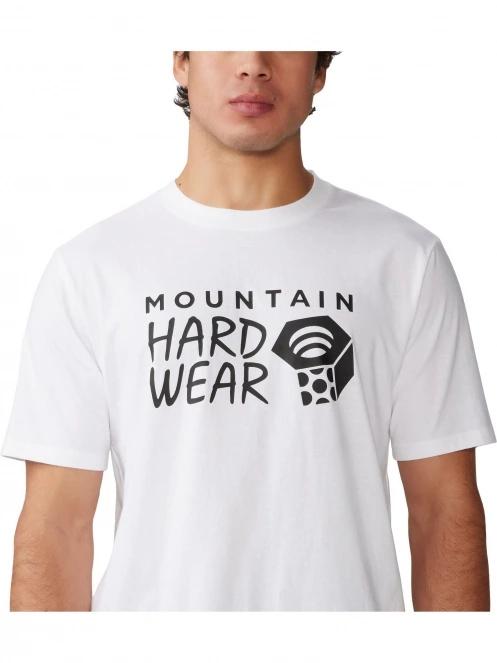 tricou cu maneci scurte pt. barbati Mountain Hardwear MHW Logo Short Sleeve alb 6