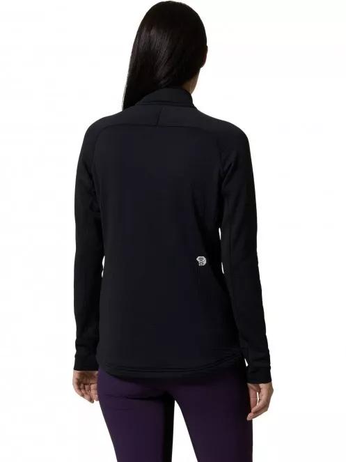 pulover polar pt. femei Mountain Hardwear Polartec Power Grid Half Zip Jacket negru 3