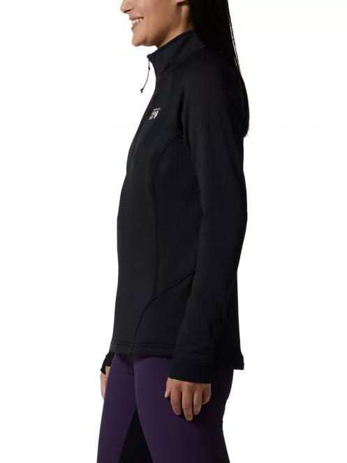 pulover polar pt. femei Mountain Hardwear Polartec Power Grid Half Zip Jacket negru 4