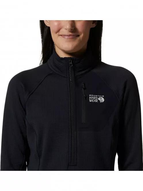 pulover polar pt. femei Mountain Hardwear Polartec Power Grid Half Zip Jacket negru 5