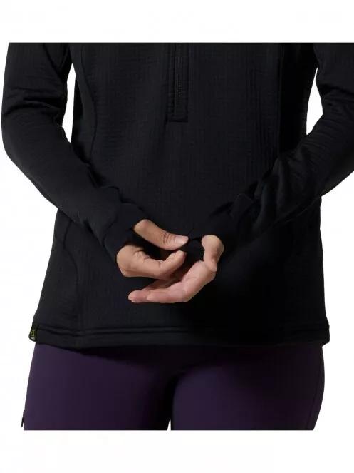 pulover polar pt. femei Mountain Hardwear Polartec Power Grid Half Zip Jacket negru 6