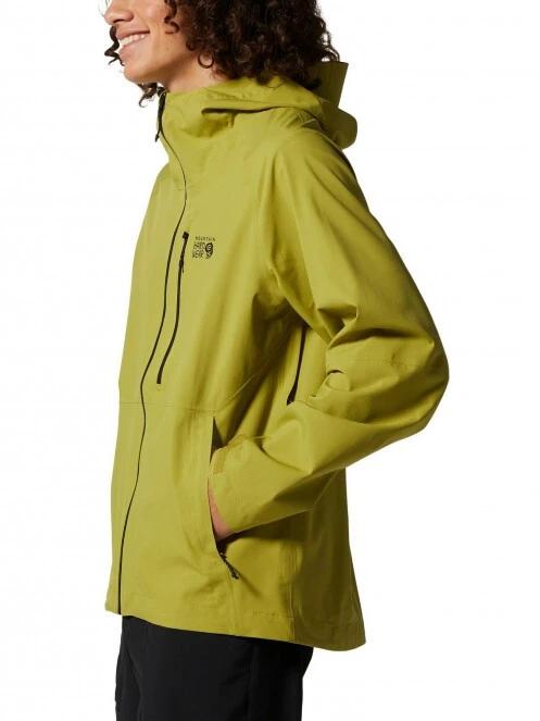 haine de ploaie pt. barbati Mountain Hardwear Stretch Ozonic Jacket galben 3