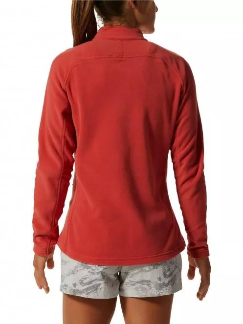 pulover polar pt. femei Mountain Hardwear Polartec Microfleece Full Zip rosu 3