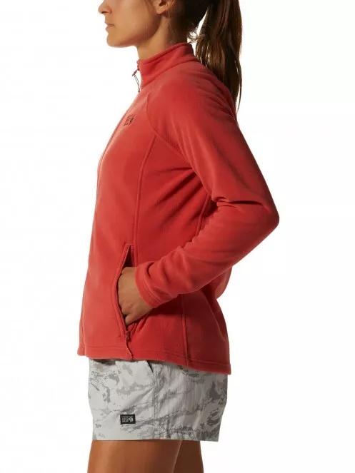 pulover polar pt. femei Mountain Hardwear Polartec Microfleece Full Zip rosu 4