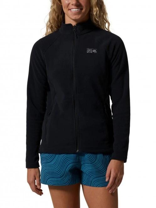pulover polar pt. femei Mountain Hardwear Polartec Microfleece Full Zip negru 2