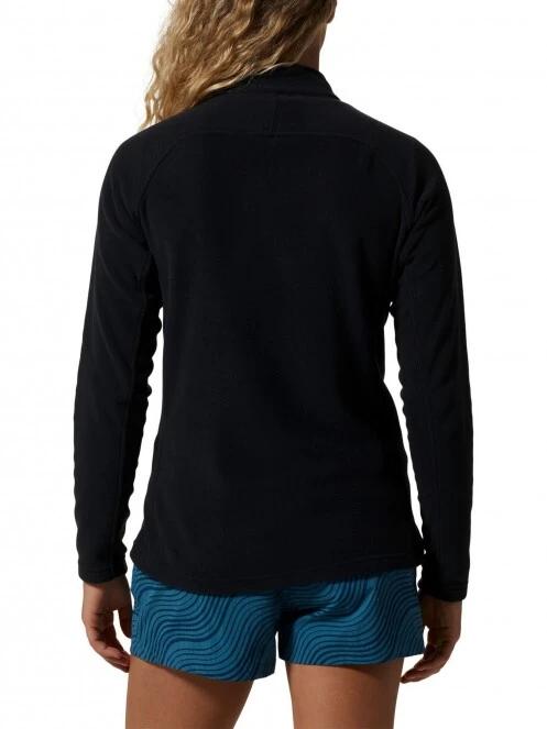 pulover polar pt. femei Mountain Hardwear Polartec Microfleece Full Zip negru 4