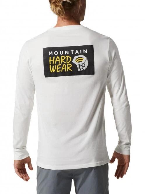 tricou cu maneci lungi pt. barbati Mountain Hardwear MHW Logo ina Box Long Sleeve gri 4