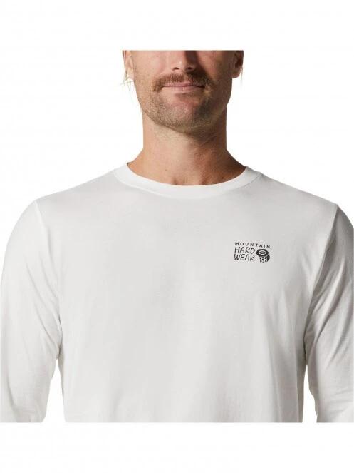 tricou cu maneci lungi pt. barbati Mountain Hardwear MHW Logo ina Box Long Sleeve gri 5