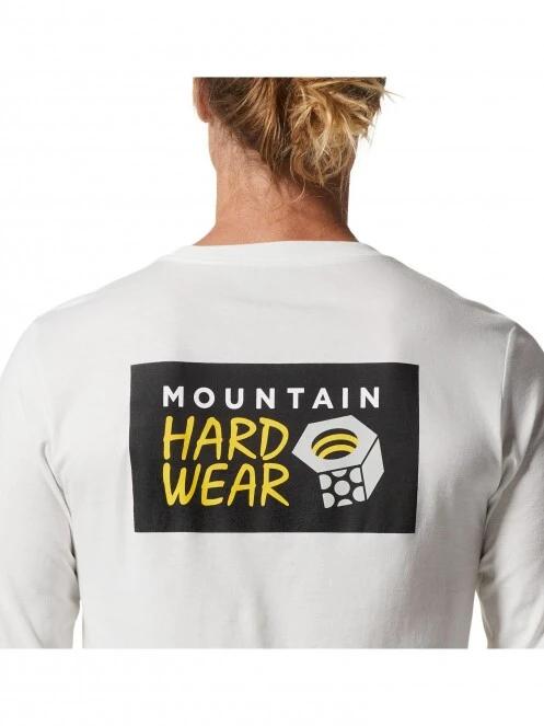 tricou cu maneci lungi pt. barbati Mountain Hardwear MHW Logo ina Box Long Sleeve gri 6