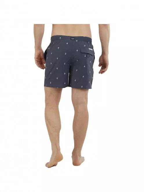 sorturi de baie pentru barbati pt. barbati Fundango Bono Print Boardshort albastru inchis 4