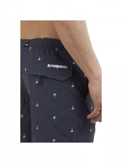 sorturi de baie pentru barbati pt. barbati Fundango Bono Print Boardshort albastru inchis 5