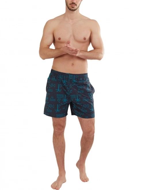 boardshort pt. barbati Fundango Bono Print Boardshort albastru 4