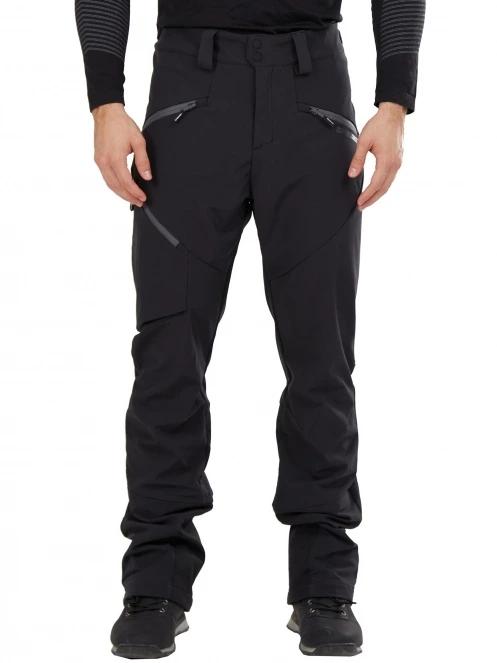 pantaloni de drumetie pt. barbati Fundango Rob Softshell Pants negru 2