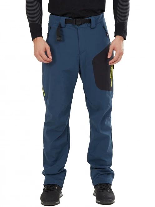 pantaloni de drumetie pt. barbati Fundango Akira Softshell Pants albastru 2