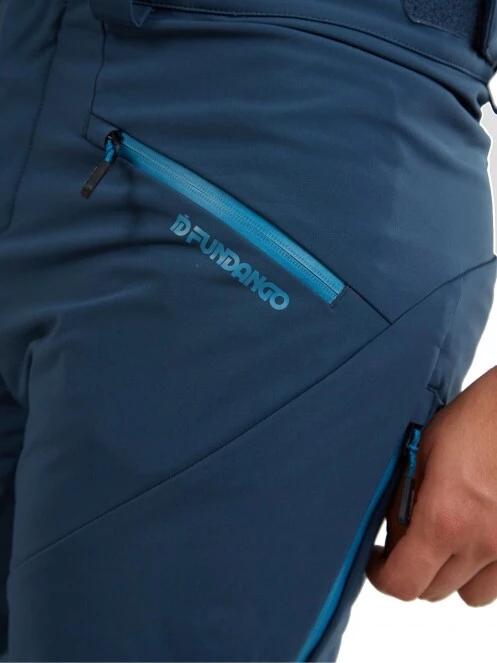 pantaloni de drumetie pt. barbati Fundango Rob Softshell Pant albastru 5