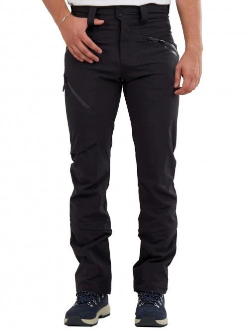 pantaloni de drumetie pt. barbati Fundango Rob Softshell Pant negru 2