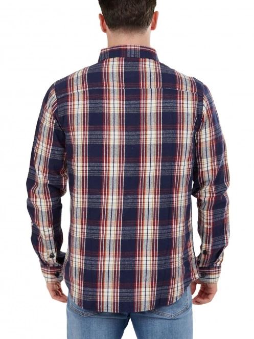 camasa cu maneci lungi pt. barbati Fundango Harris Shirt albastru inchis 3