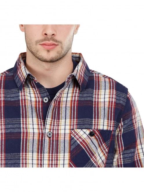 camasa cu maneci lungi pt. barbati Fundango Harris Shirt albastru inchis 5
