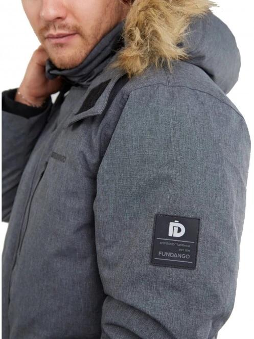 jacheta de iarna pt. barbati Fundango Spirit Parka Jacket gri 4