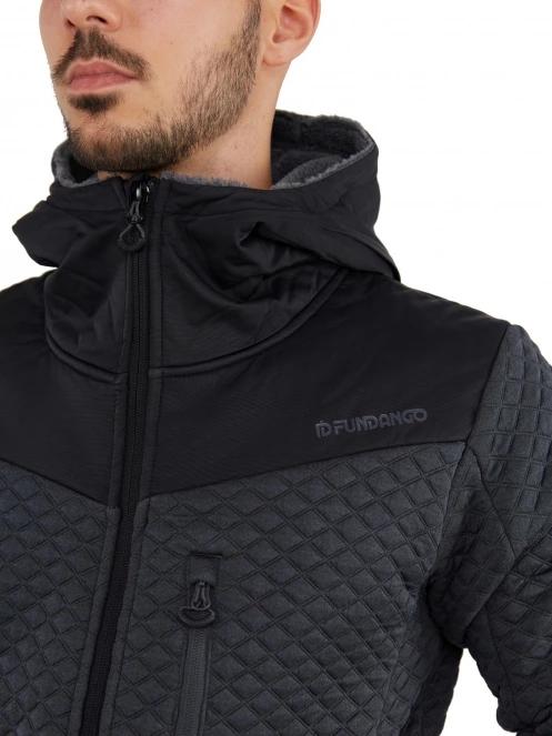 pulover polar pt. barbati Fundango Ashford Insulated Fleece Jacket negru 4