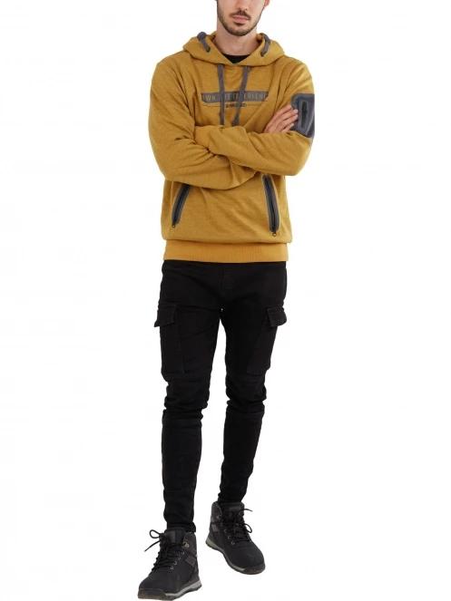 pulover pt. barbati Fundango Force Tech Pullover maro 4