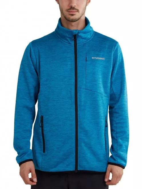 pulover polar pt. barbati Fundango Jefferson Fleece Jacket albastru deschis 2
