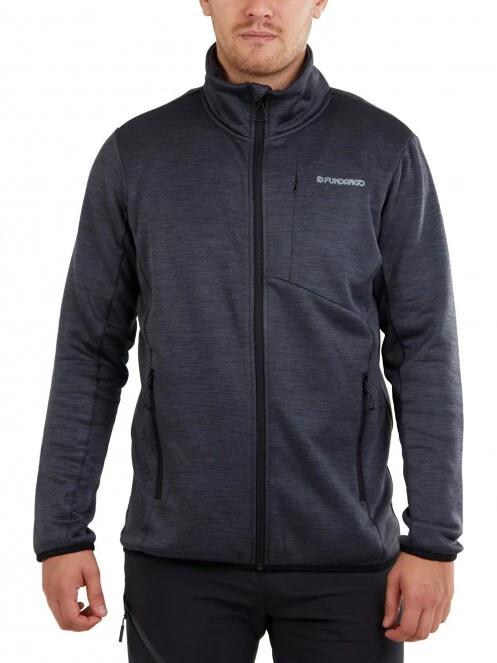 pulover polar pt. barbati Fundango Jefferson Fleece Jacket negru 2
