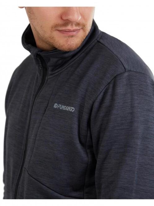 pulover polar pt. barbati Fundango Jefferson Fleece Jacket negru 4