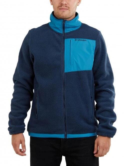 pulover polar pt. barbati Fundango Haven Hybrid Jacket albastru 2