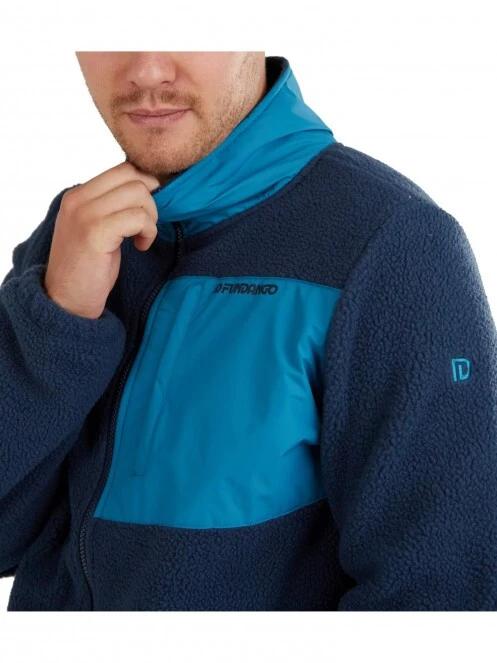 pulover polar pt. barbati Fundango Haven Hybrid Jacket albastru 4