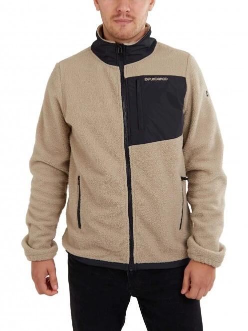 pulover polar pt. barbati Fundango Haven Hybrid Jacket nisip 2