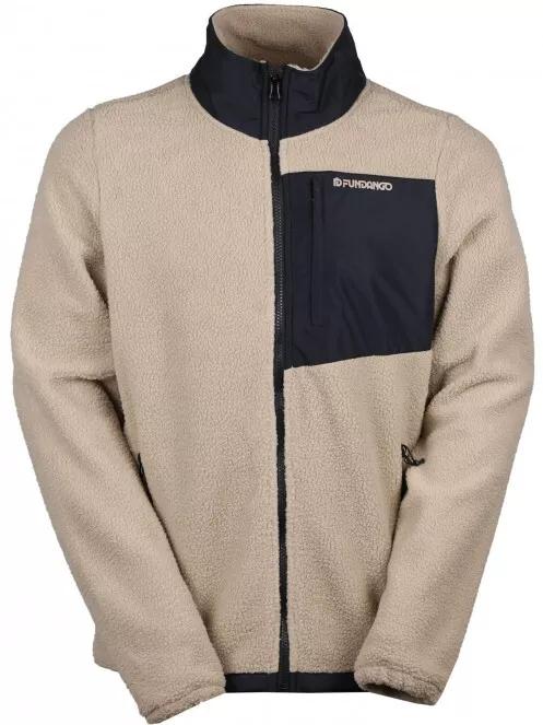 pulover polar pt. barbati Fundango Haven Hybrid Jacket nisip 6