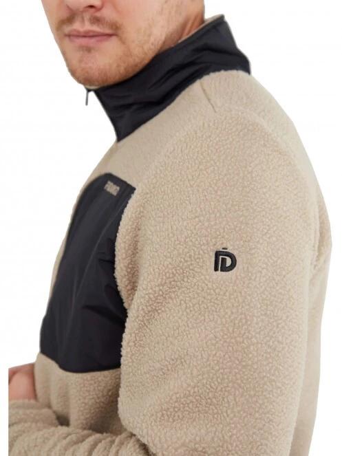 pulover polar pt. barbati Fundango Haven Hybrid Jacket nisip 4
