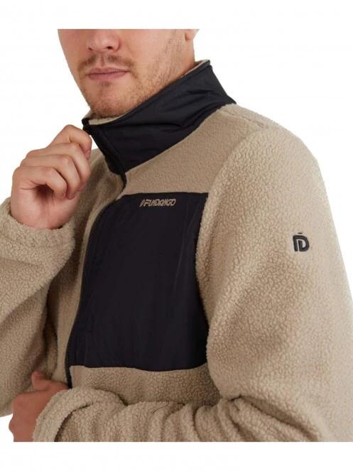 pulover polar pt. barbati Fundango Haven Hybrid Jacket nisip 5