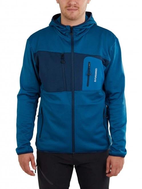 pulover polar pt. barbati Fundango FOX Hybrid Jacket albastru deschis 2