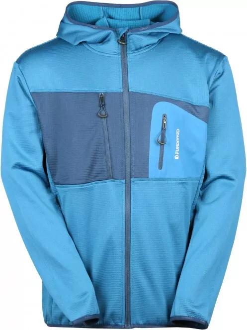 pulover polar pt. barbati Fundango FOX Hybrid Jacket albastru deschis 6