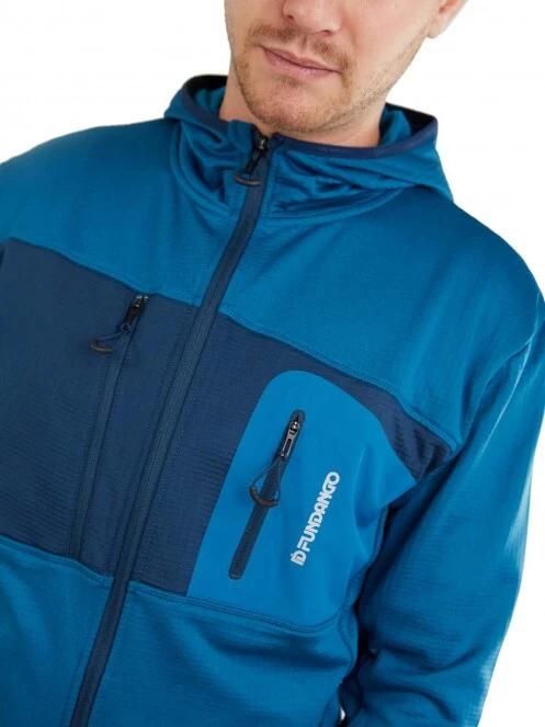pulover polar pt. barbati Fundango FOX Hybrid Jacket albastru deschis 4