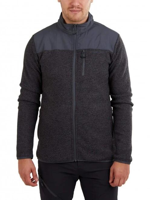 pulover polar pt. barbati Fundango FLAME Hybrid jacket gri 2